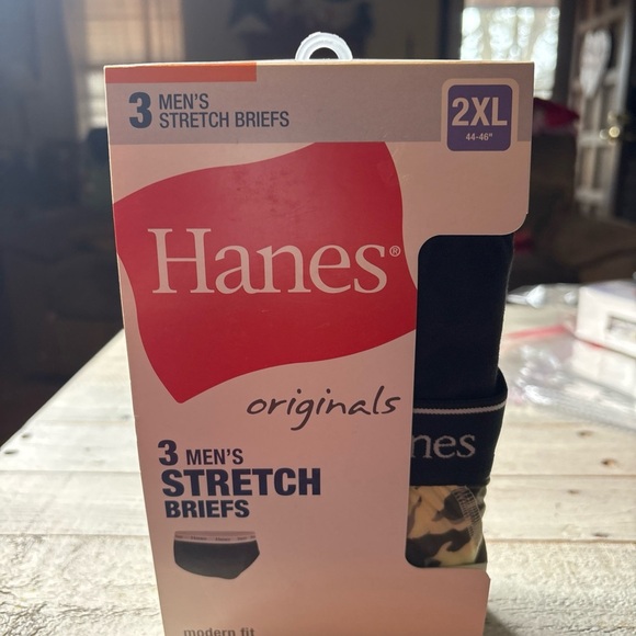 Hanes Men's Briefs 3 Pair New Underwear Size 2XL (44-46")Stretch Cool Modern - Picture 13 of 14